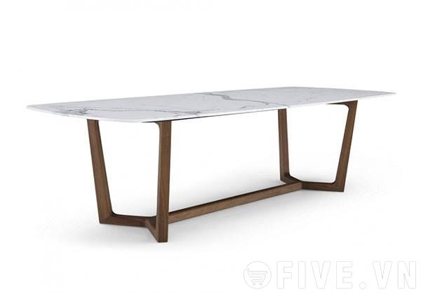 Bàn Concorde 1m4 đá nhân tạo vân tia chớp