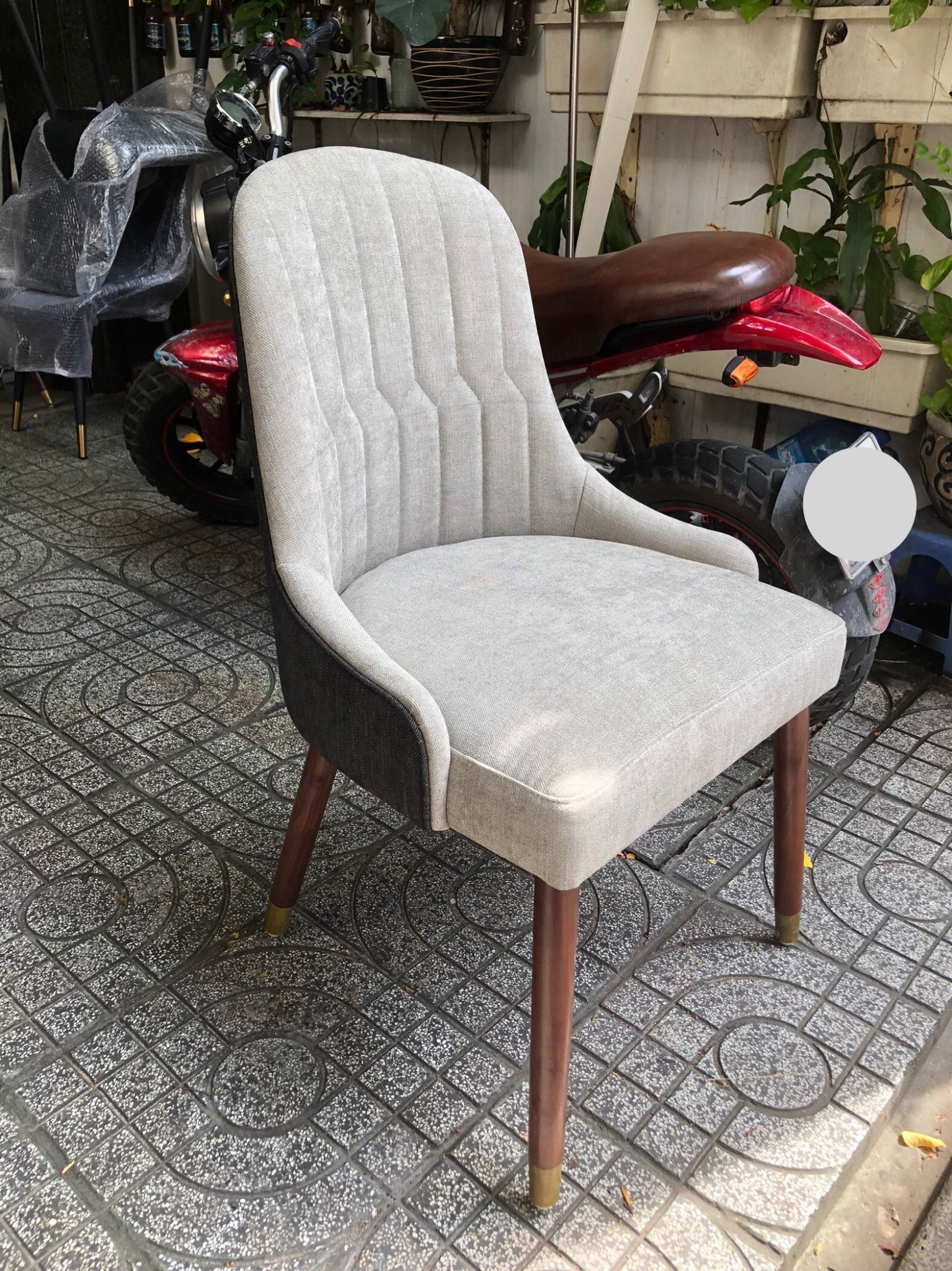 Ghế MONET walnut - cỏ may
