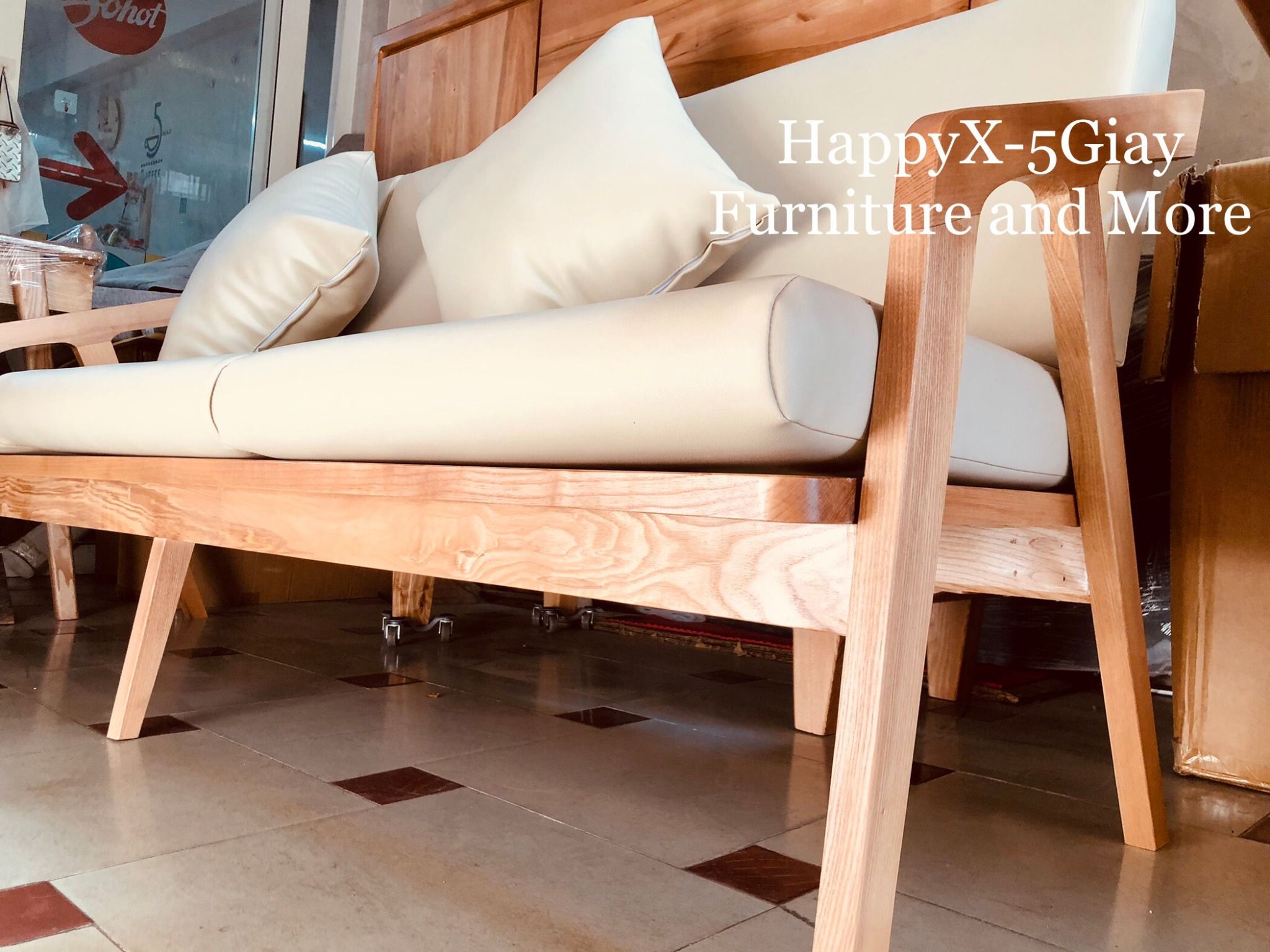 SOFA KATAKANA 2m gỗ ash