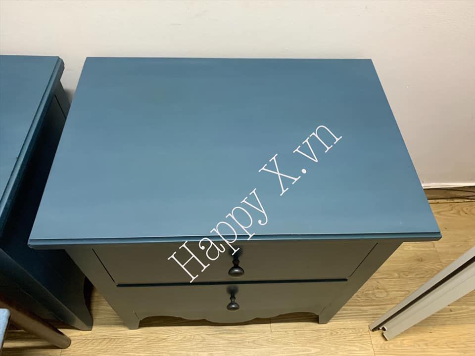 Tủ đầu giường màu xanh