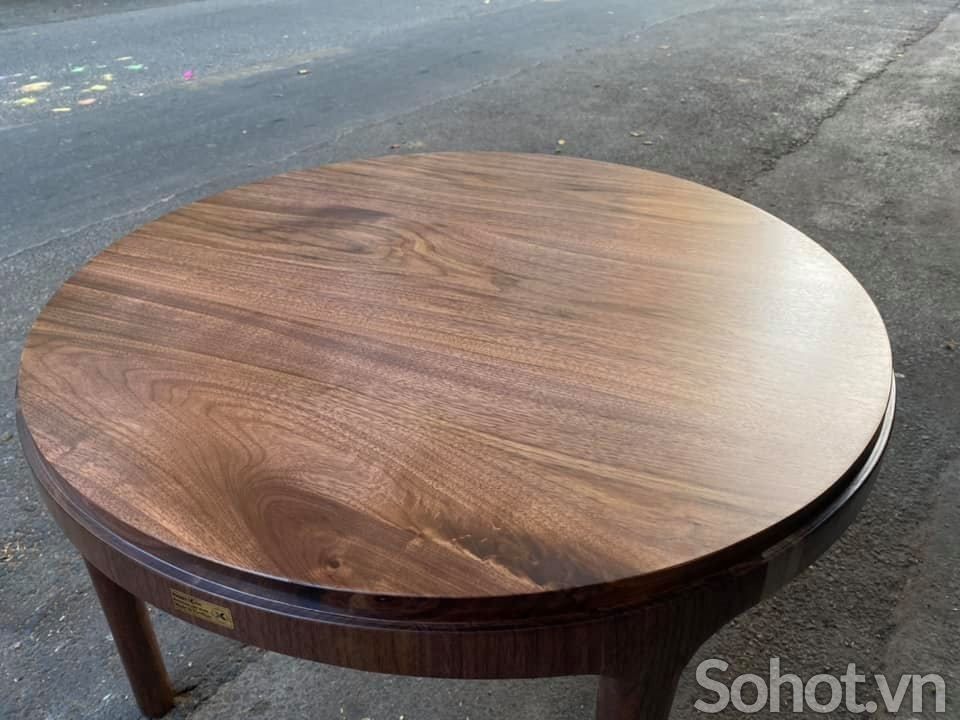  BÀN TRÀ GỖ WALNUT D70 HX19 