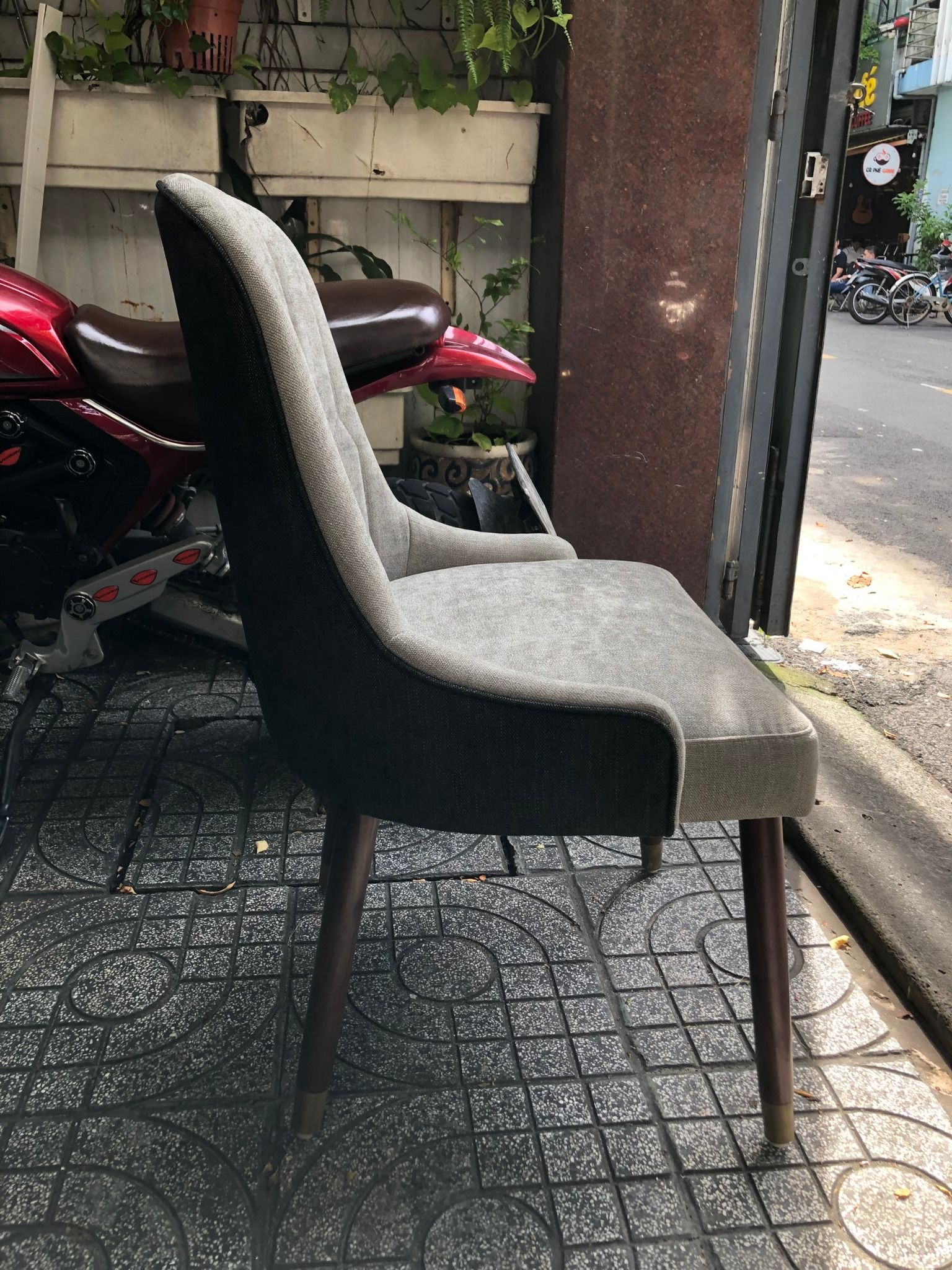 Ghế MONET walnut - cỏ may