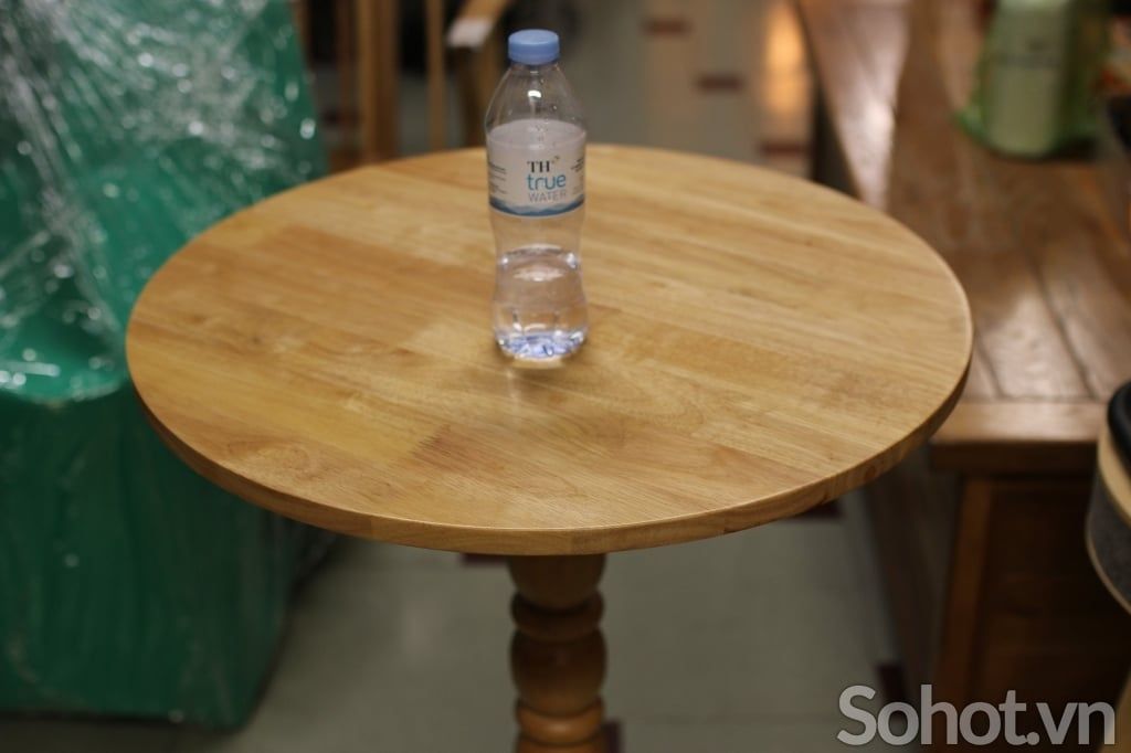 Bàn cafe D60 gỗ cao su