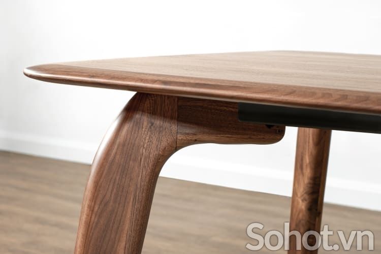 BÀN VINCENT GỖ WALNUT 1m8