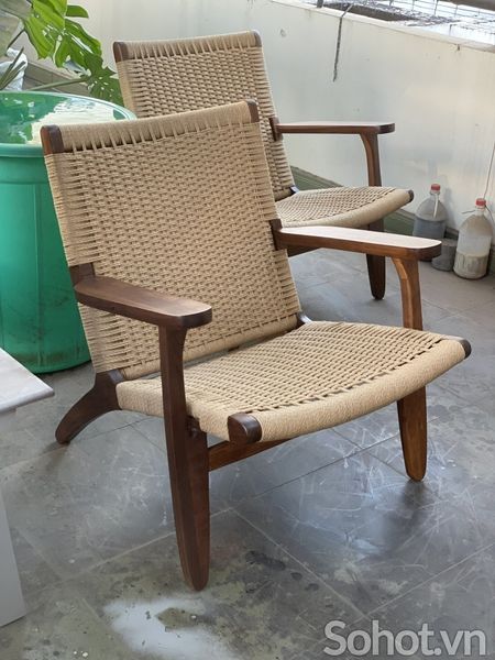  Ghế CH25 1950s gỗ walnut 