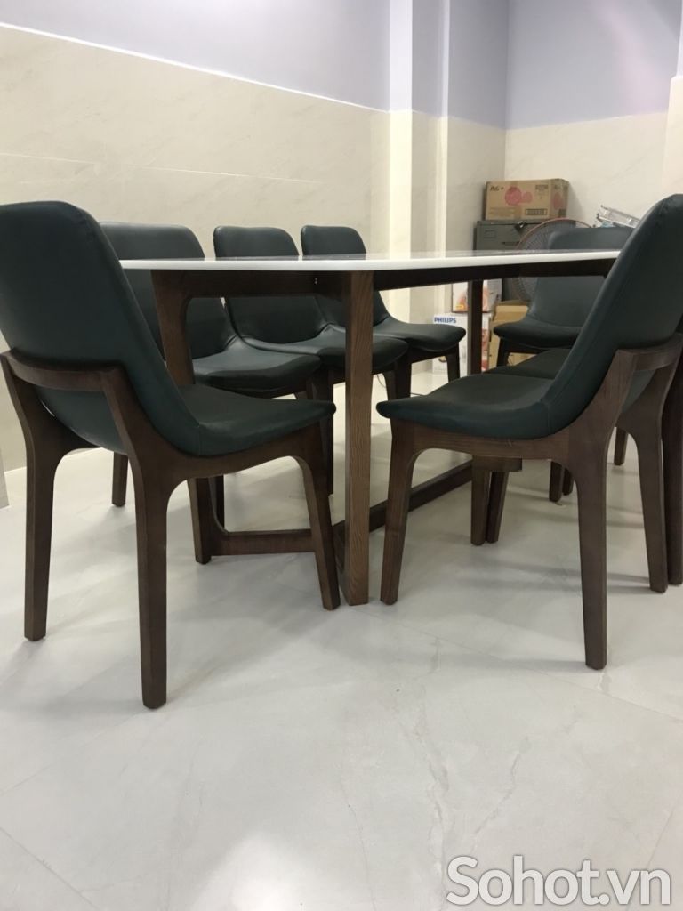 Bàn Concorde 1m8 đá Trắng sứ