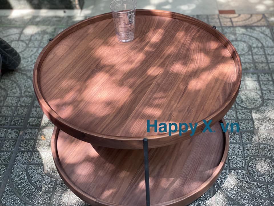 Bàn trà HUMLA walnut lớn