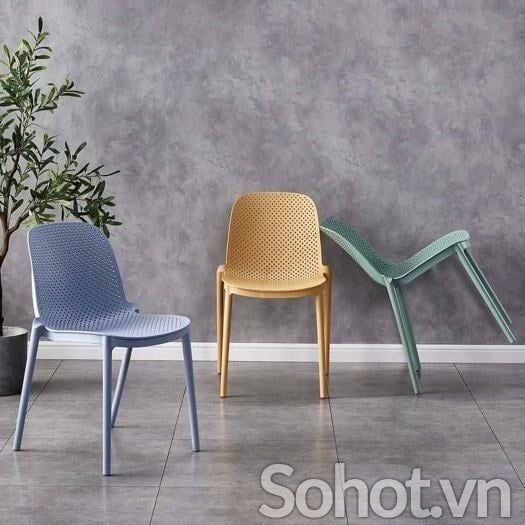 HY36 - Ghế nhựa đúc liền lưng Ponny 2