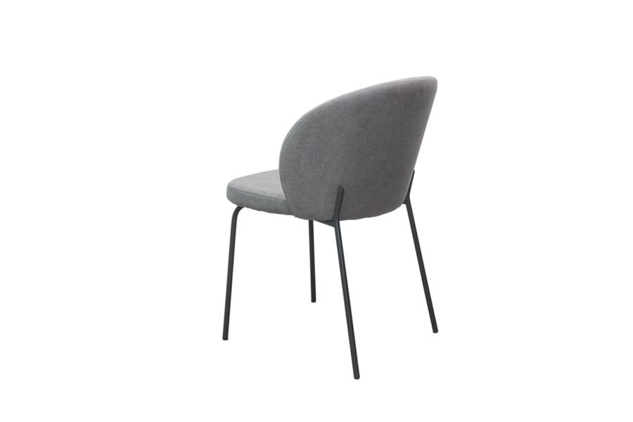 HY39-Ghế Cara chân sắt nệm vải bố