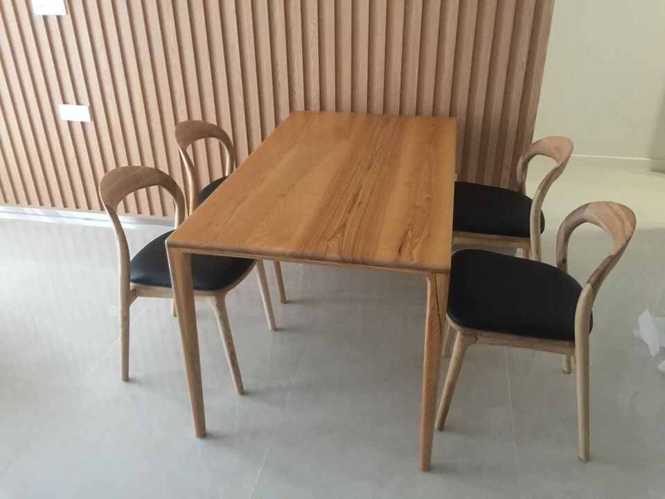 Bộ bàn ăn Latus 4 ghế Neva