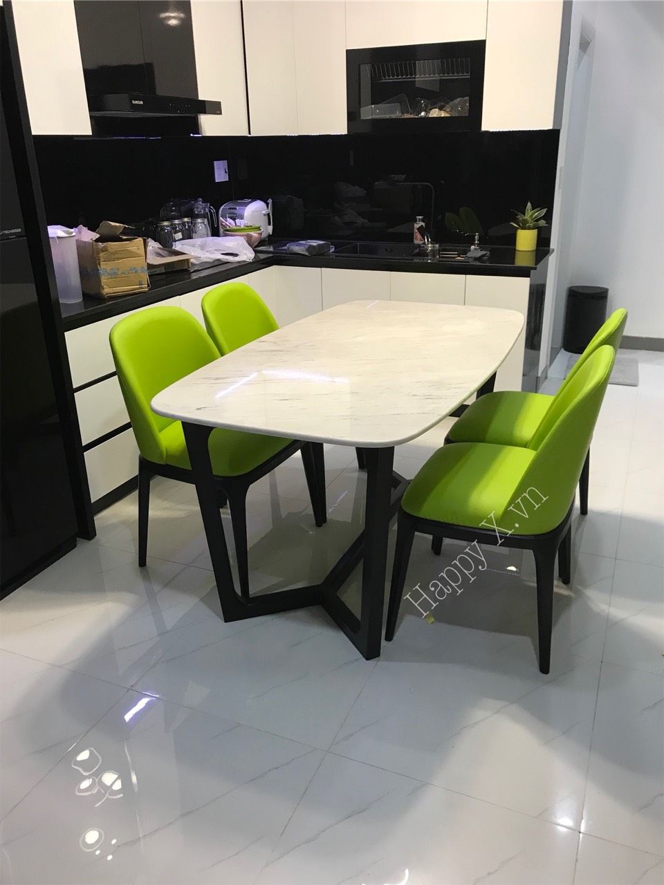Bàn Concorde ghế Grace xám