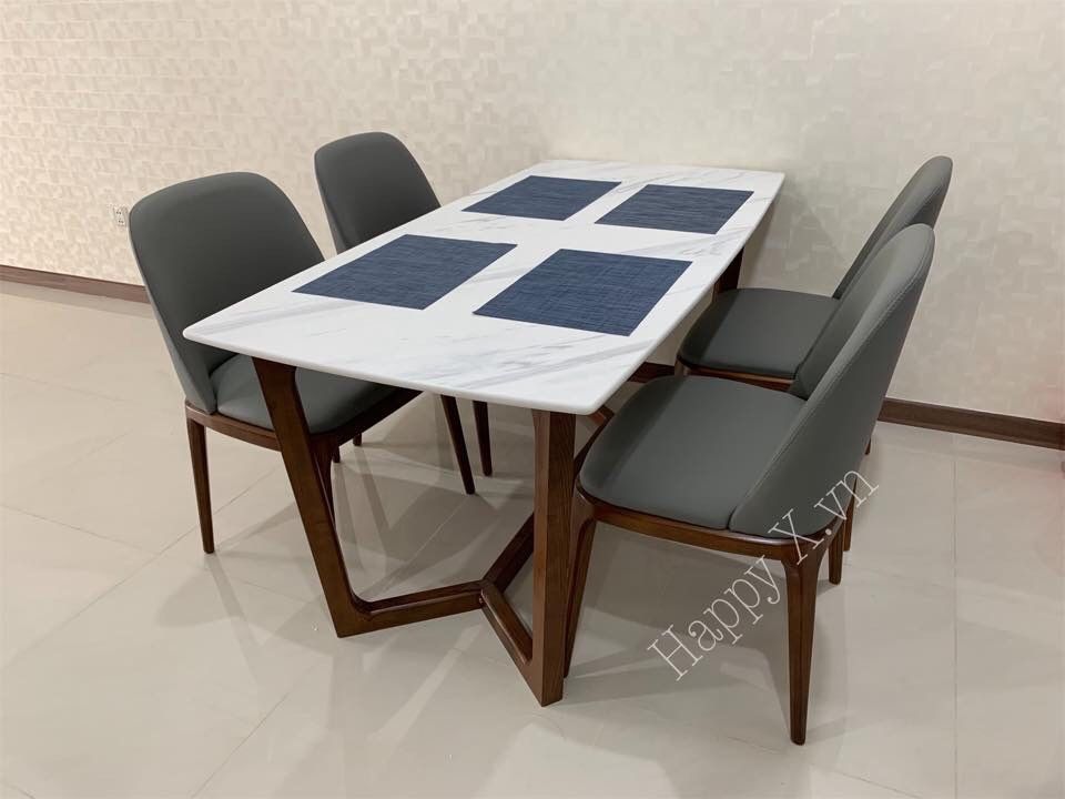 BỘ BÀN CONCORDE 4 GHẾ GRACE SỒI