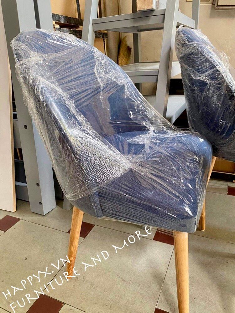 Ghế VELVET chân gỗ ash