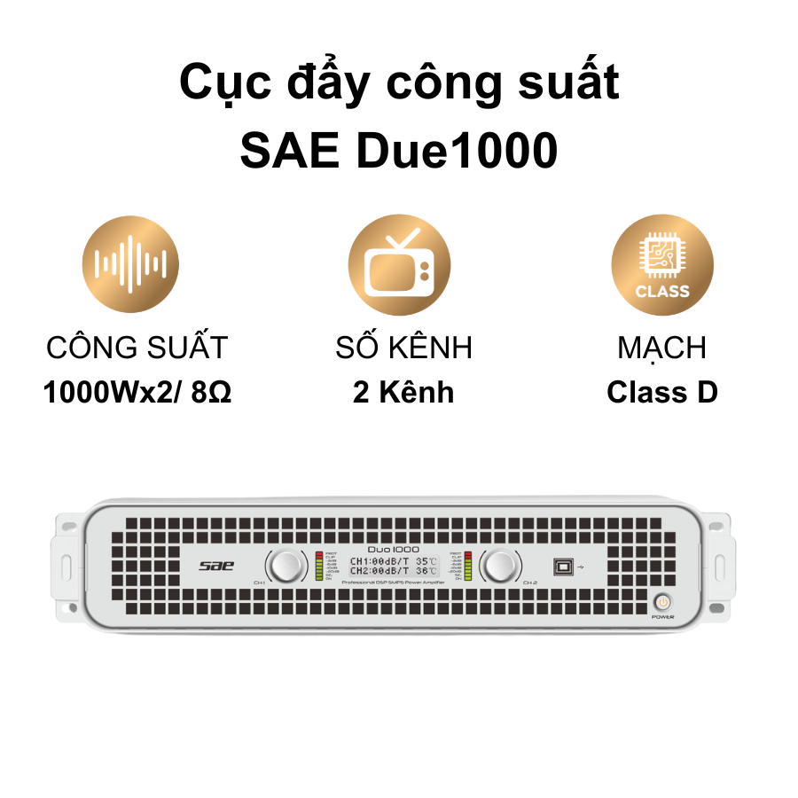 Cục đẩy công suất SAE Duo1000