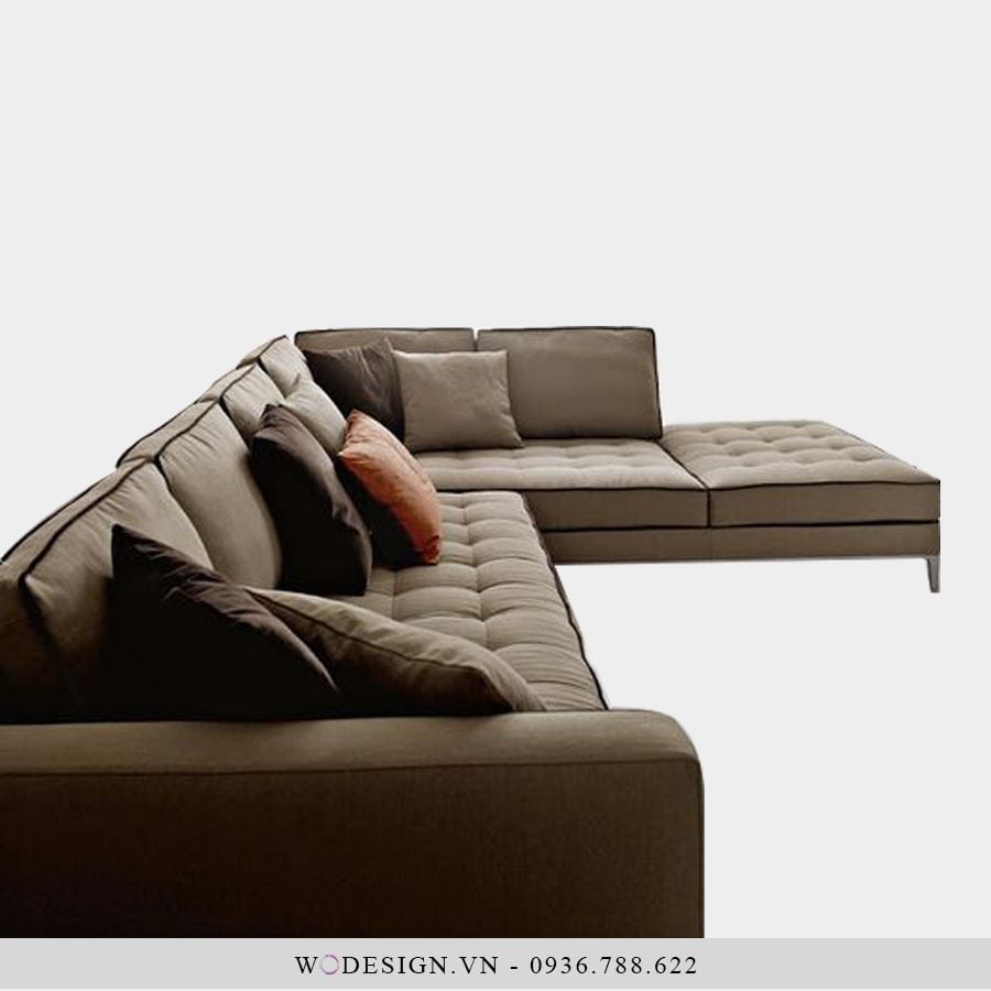 Sofa góc chữ L GEMMA chất liệu nỉ