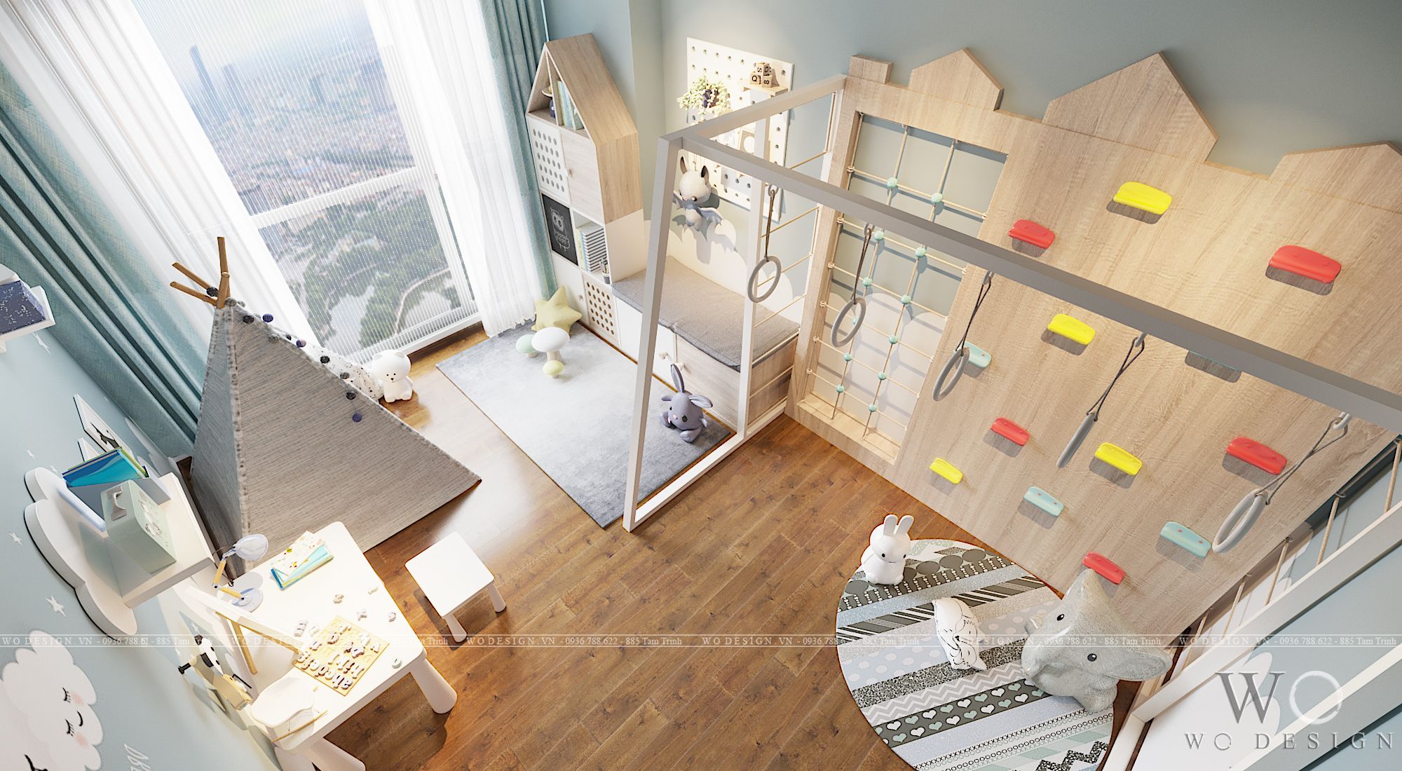 Chung cư GreenPark 18T3 120m2 (1 khách bếp + 2 ngủ + 1 phòng chơi) - Phong cách truyền thống + Hiện đại
