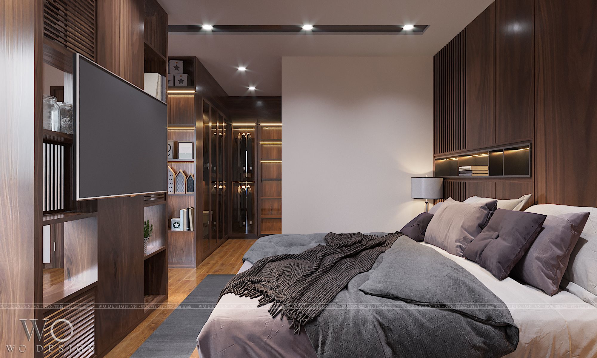 Chung cư GreenPark 18T3 120m2 (1 khách bếp + 2 ngủ + 1 phòng chơi) - Phong cách truyền thống + Hiện đại