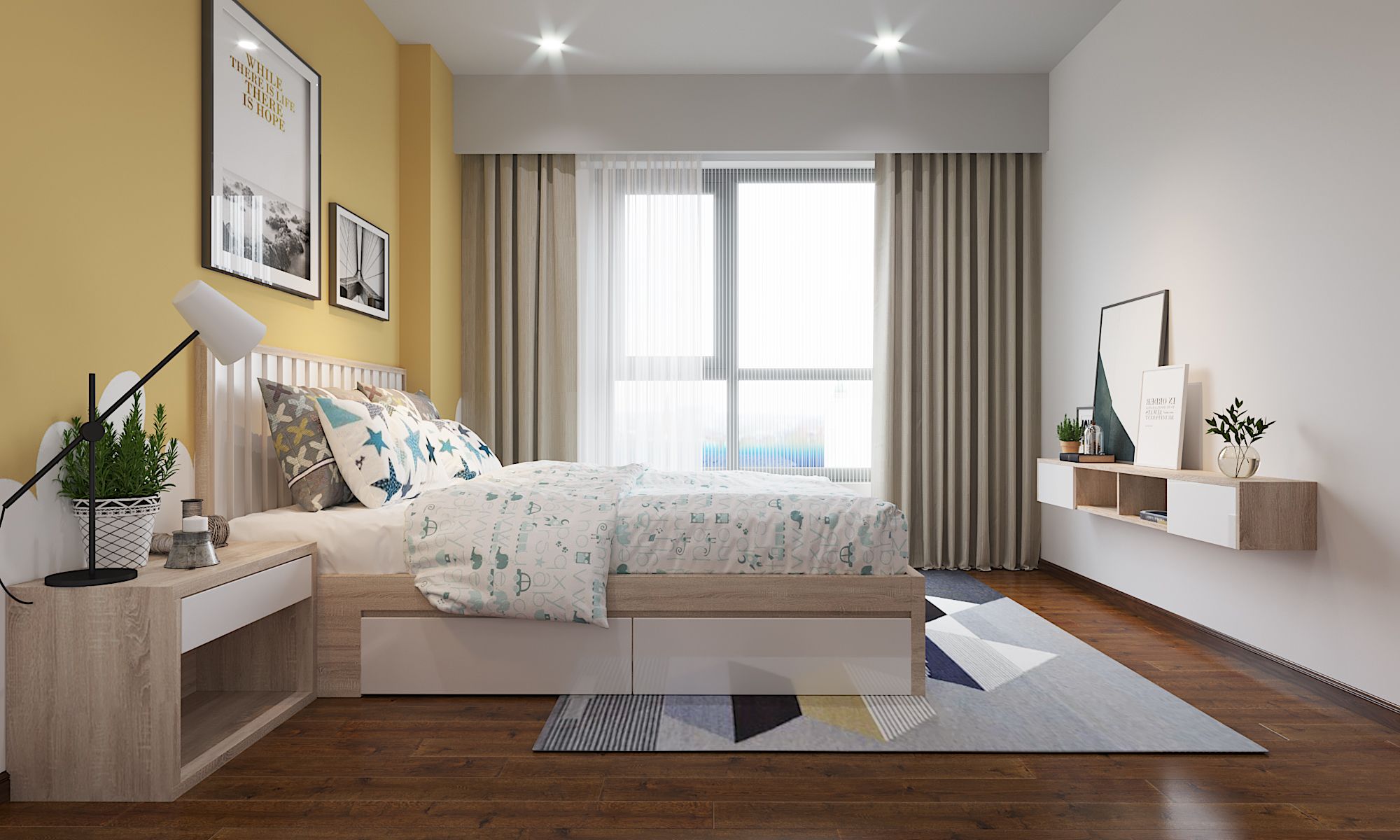 Chung cư GreenPark 18T3 120m2 (1 khách bếp + 2 ngủ + 1 phòng chơi) - Phong cách truyền thống + Hiện đại