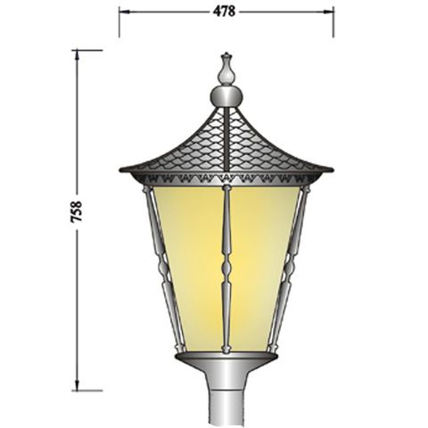 Đèn sân vườn - Hoàng gia