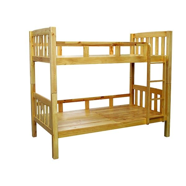Giường tầng Nhật xuất khẩu gỗ tự nhiên (vàng)