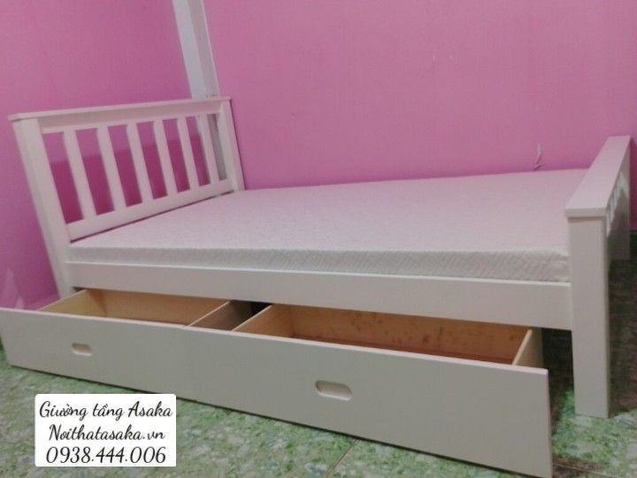 Giường tầng gỗ xuất khẩu A12 1m2/1m màu tự nhiên
