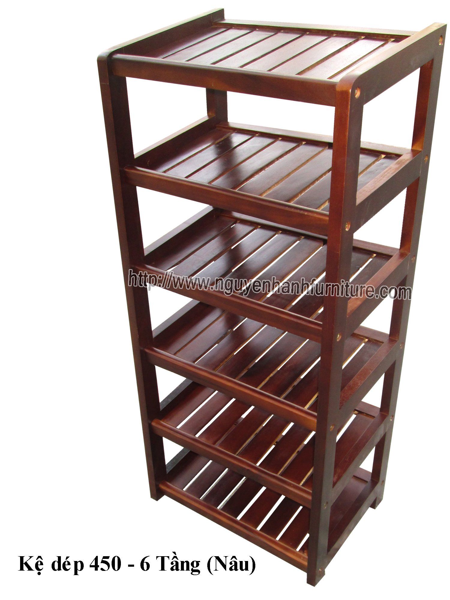 KỆ DÉP GỖ 6 TẦNG 45CM