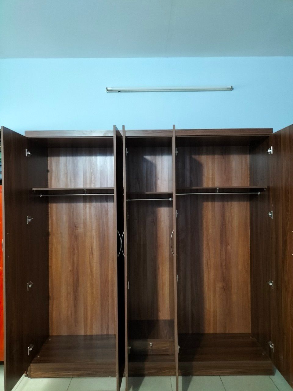 Tủ mdf melamine cao cấp 2m nâu