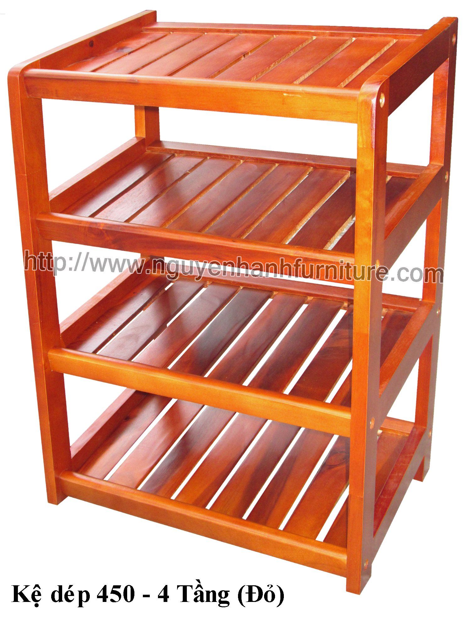 KỆ GỖ DÉP 4 TẦNG 45CM