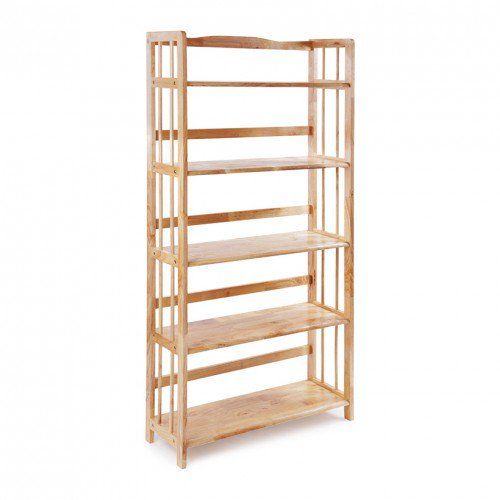 KỆ SÁCH GỖ 5 TẦNG 80CM