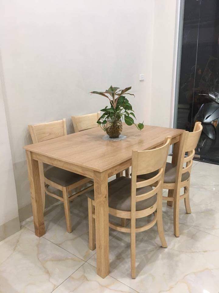 Bộ bàn ăn cabin 4ghế nhiều màu.