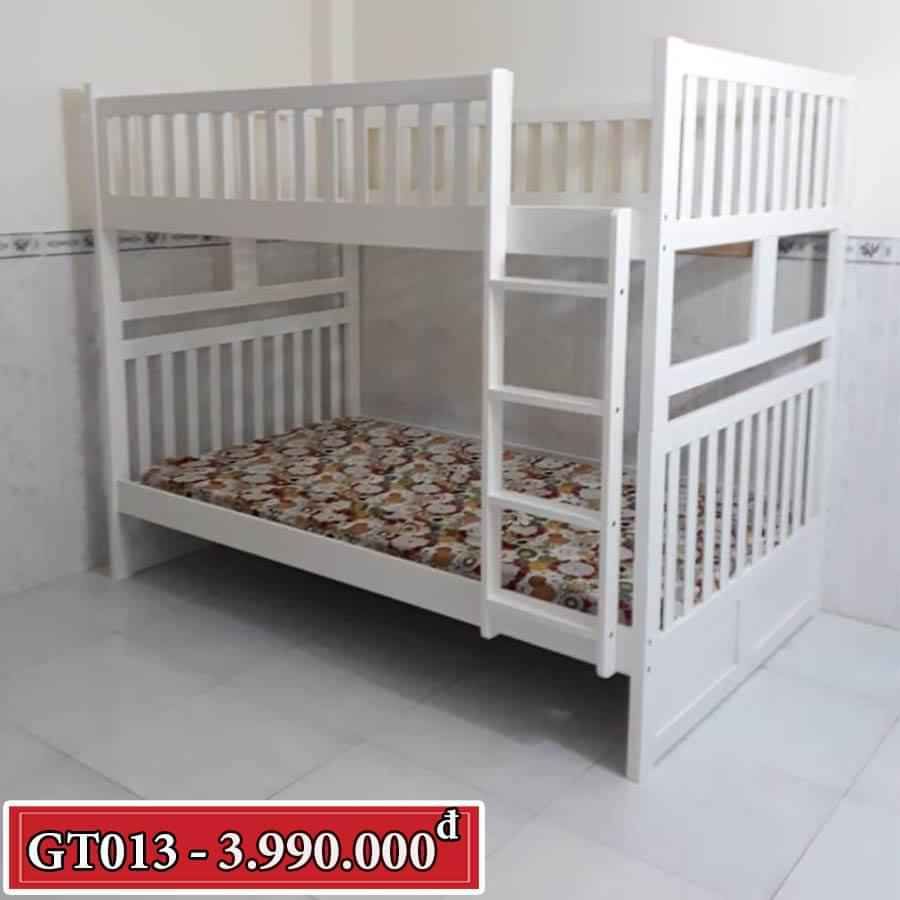Giường tầng xuất khẩu a013 gỗ tự nhiên