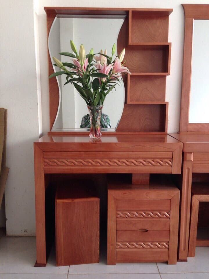 BÀN TRANG ĐIỂM GỖ XOAN ĐÀO CAO CẤP