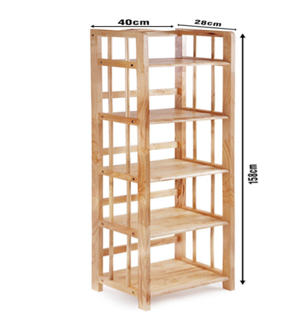 KỆ SÁCH GỖ 5 TẦNG RỘNG 40cm