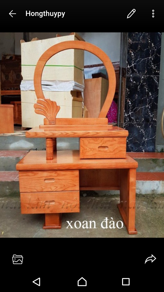  BÀN TRANG ĐIỂM GỖ XOAN ĐÀO CAO CẤP 