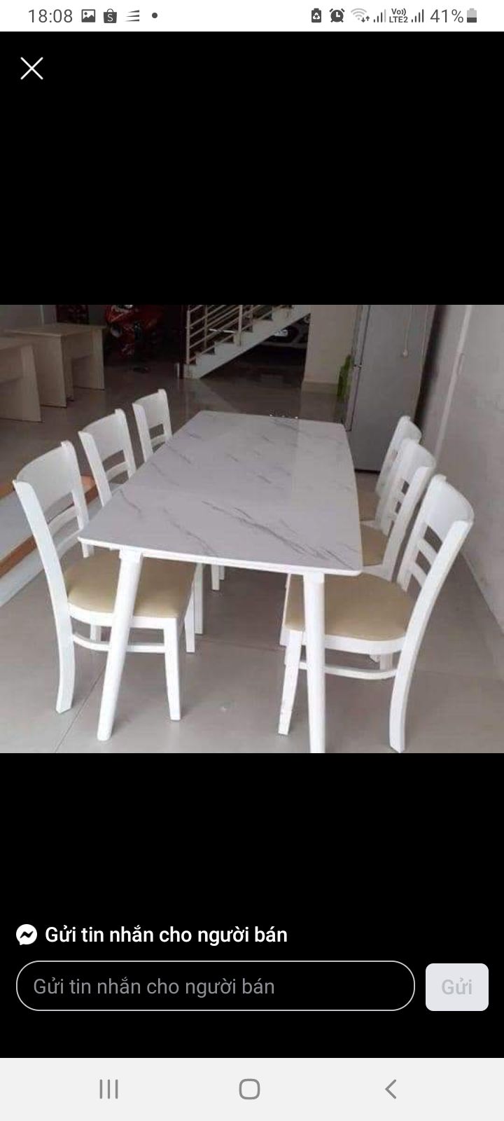 BỘ BÀN ĂN GIÃ ĐÁ 6 GHẾ NHIỀU MÀU