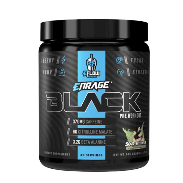 Enrage Black Pre Workout 30 Servings