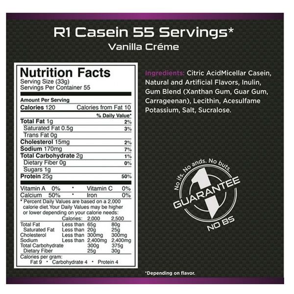 Rule 1 Casein Protein 4lbs