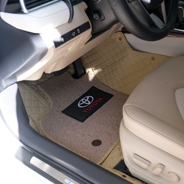 Thảm Lót Sàn 8D Xe Toyota Camry 2019 Màu Kem