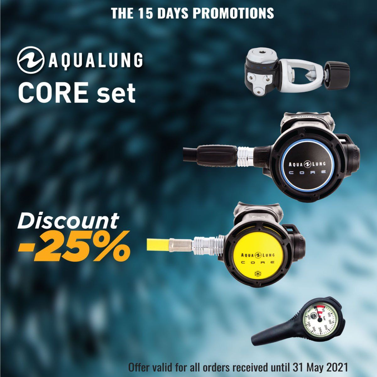 Bộ cùm lặn AquaLung Core
