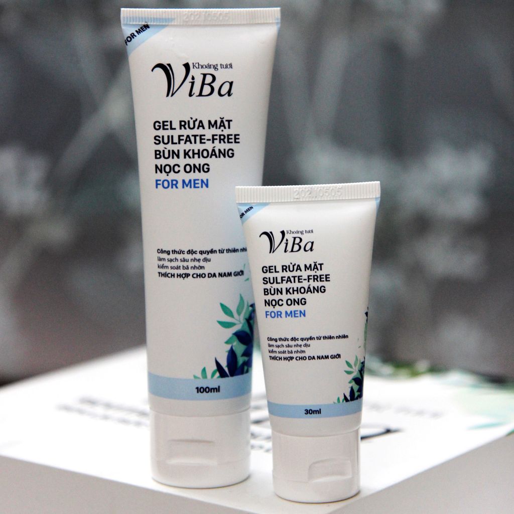 Gel rửa mặt Sulfate Free bùn khoáng nọc ong For men