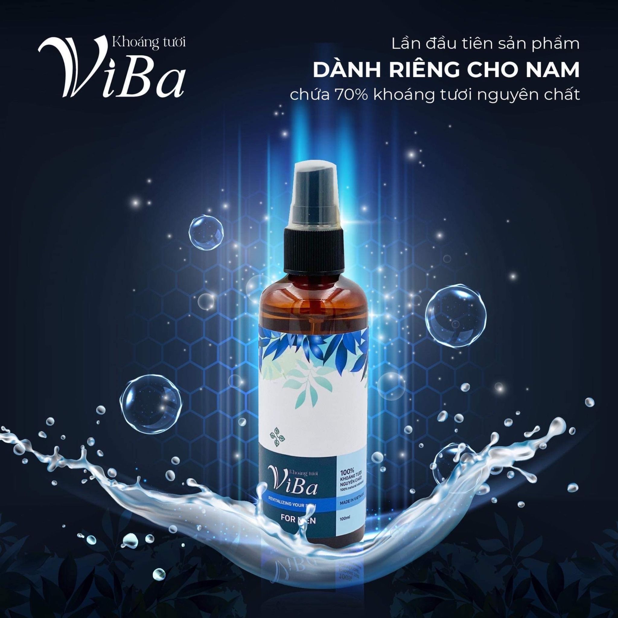 Xịt khoáng cấp ẩm Viba for men