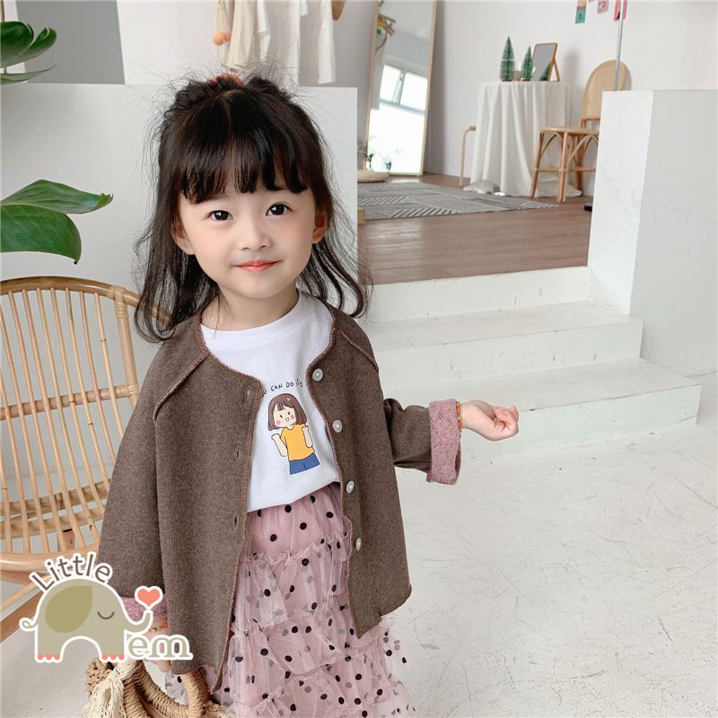 Áo bé gái Cotton _ Cardigan