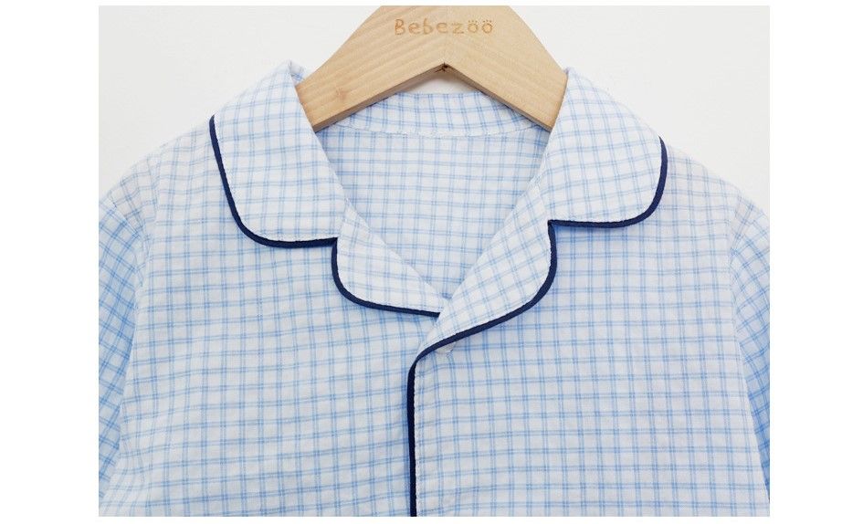 Bộ đồ bé trai Hàn Quốc Bebezoo dài tay _ Pijama Gấu Xanh