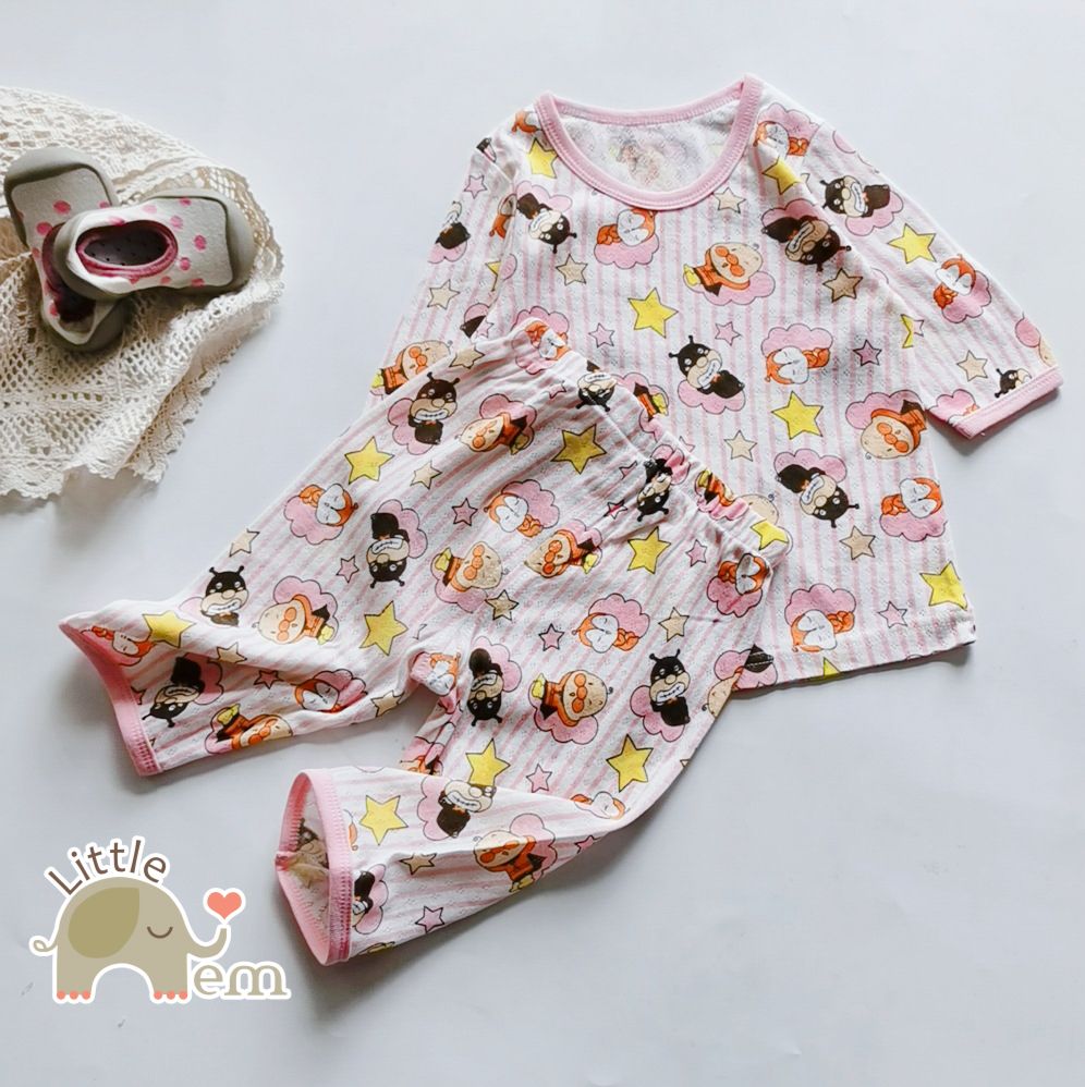 Bộ đồ bé trai/ bé gái Cotton xuất Nhật lửng _ Anpaman