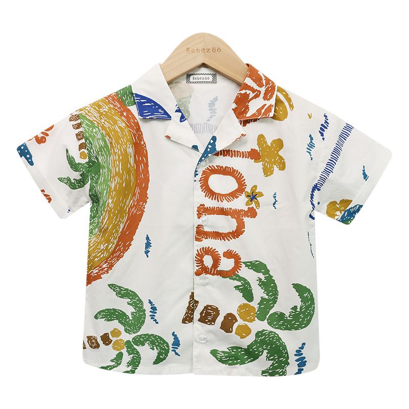 Áo bé gái/ bé trai Hàn Quốc Bebezoo cộc tay _ Aloha