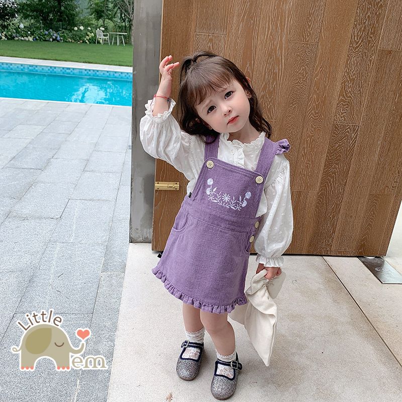 Yếm bé gái Cotton _ Tím lavender