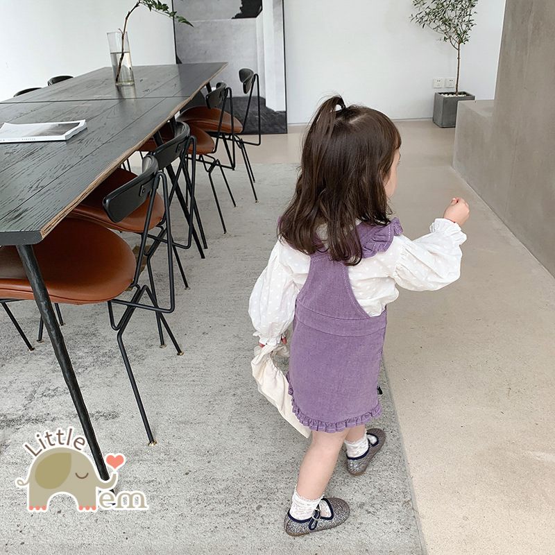 Yếm bé gái Cotton _ Tím lavender