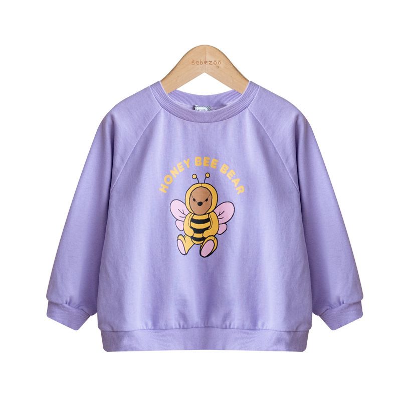 Áo bé gái/ bé trai Hàn Quốc Bebezoo dài tay _ Animal Color