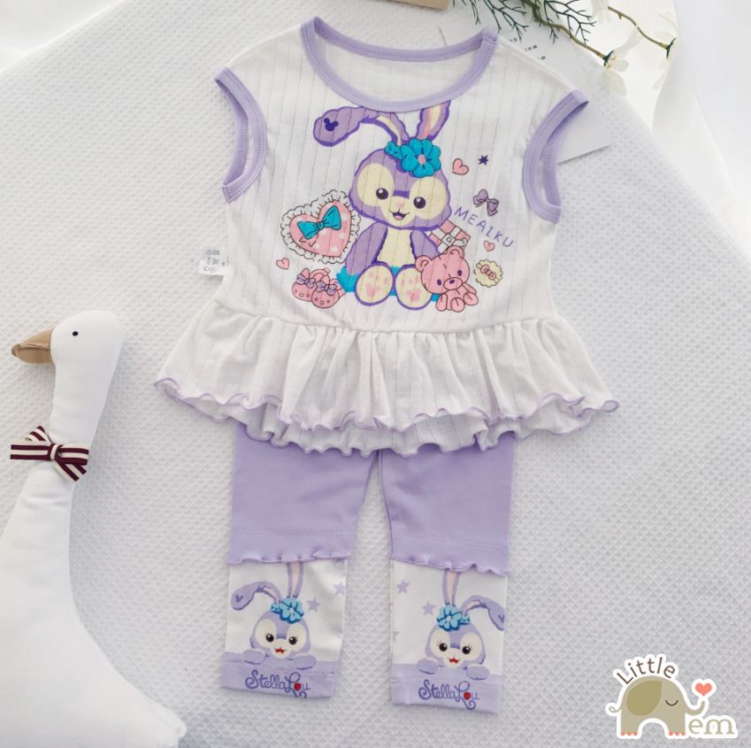 Bộ đồ bé gái Cotton xuất Nhật _ Melody