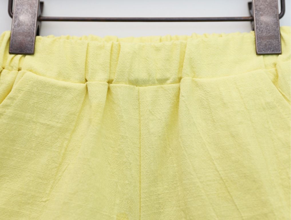 Bộ đồ bé gái Hàn Quốc Bebezoo sát nách _ Yellow Pear